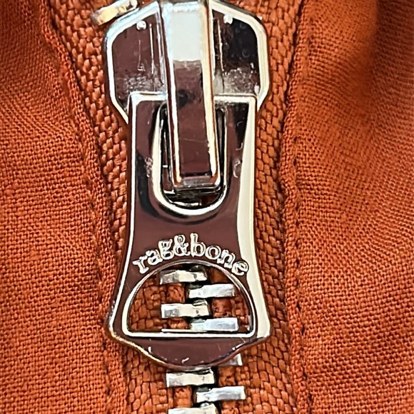 Rag & Bone Women's Cropped M65 Field Jacket color Rust size Medium - Picture 11 of 16